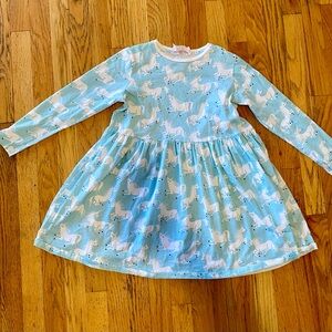 Paper Wings Blue Unicorn Dress Size 10